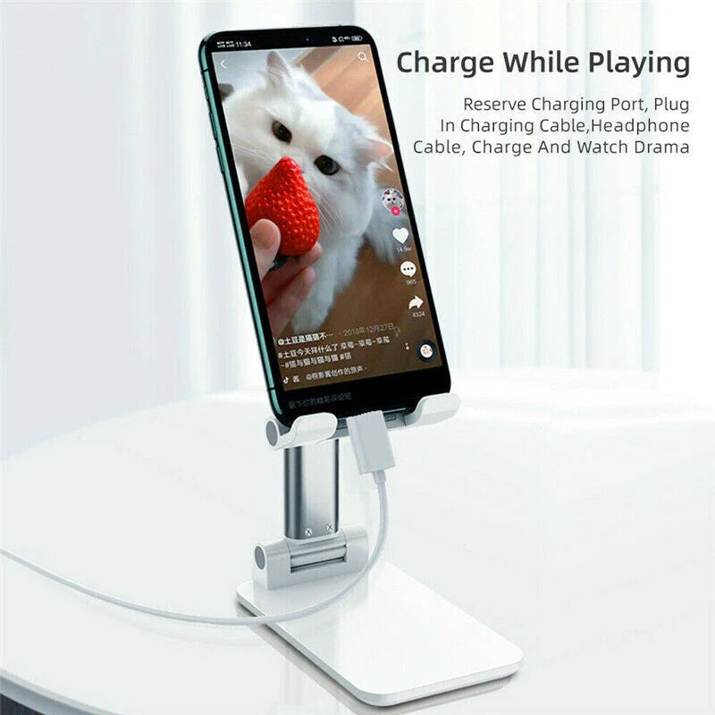 Adjustable Cell Phone Tablet Stand Desktop Holder Mount Mobile Phone Ipad Iphone